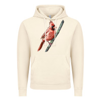 Vintage Artic Northern Cardinal Bird Vintage Hoodie - LillyAllenDesigns