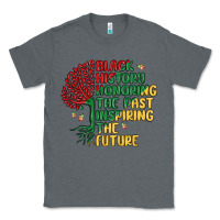 Charcoal Heather black history honoring the past inspiring the futu Classic Tee - MaliasSmallBusiness