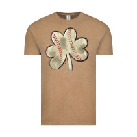 Vintage Coffee baseball distressed shamrock Vintage Tee - MaliasSmallBusiness