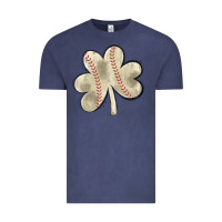 Vintage Denim baseball distressed shamrock Vintage Tee - MaliasSmallBusiness