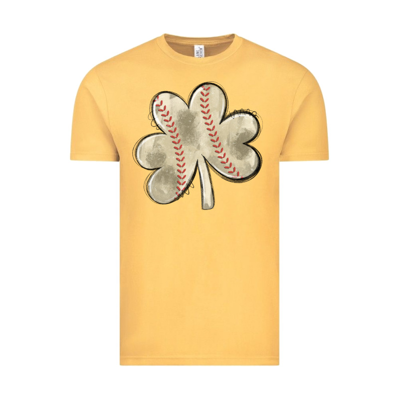 Baseball Distressed Shamrock Vintage Tee by MaliasSmallBusiness | Teevron