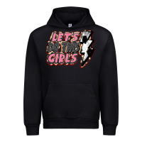 Black let's do this girls soccer Urban Hoodie - FaDigitalArtStudio