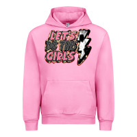 Fuchsia Pink let's do this girls soccer Urban Hoodie - FaDigitalArtStudio