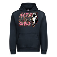 Navy let's do this girls soccer Urban Hoodie - FaDigitalArtStudio