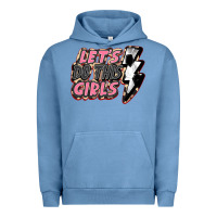 Pigment Pebble Blue let's do this girls soccer Urban Hoodie - FaDigitalArtStudio