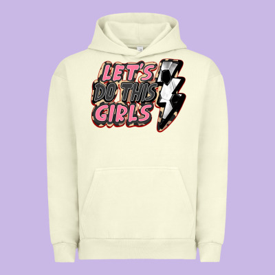 Let's Do This Girls Soccer Urban Hoodie Designed By Fadigitalartstudio