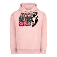 Pigment Salmon let's do this girls soccer Urban Hoodie - FaDigitalArtStudio