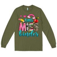 Army Green little miss kinder Long Sleeve Tee - NancyCooperArtShop
