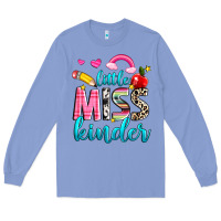 Colony Blue little miss kinder Long Sleeve Tee - NancyCooperArtShop
