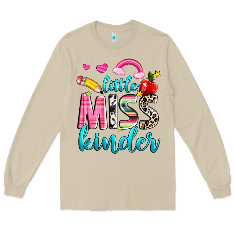 Little Miss Kinder Long Sleeve Tee by NancyCooperArtShop | Teevron