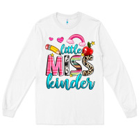 White little miss kinder Long Sleeve Tee - NancyCooperArtShop