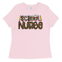 Bubblegum Pink school nurse Ladies Tee - CowhideDigitalArt