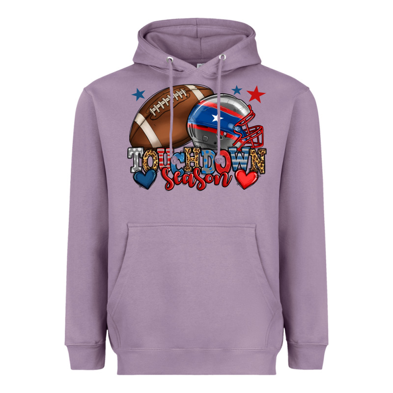 Touchdown Season American Football 4th Of July Heavyweight Hoodie by HowdyJamesFarm | Teevron