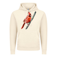 Vintage Artic Northern Cardinal Bird Vintage Hoodie - LillyAllenDesigns