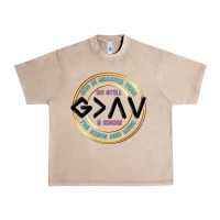French Oak be still and know Urban Heavy Tee - MaliasSmallBusiness
