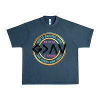Midnight Navy be still and know Urban Heavy Tee - MaliasSmallBusiness