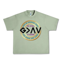 Oil Green be still and know Urban Heavy Tee - MaliasSmallBusiness