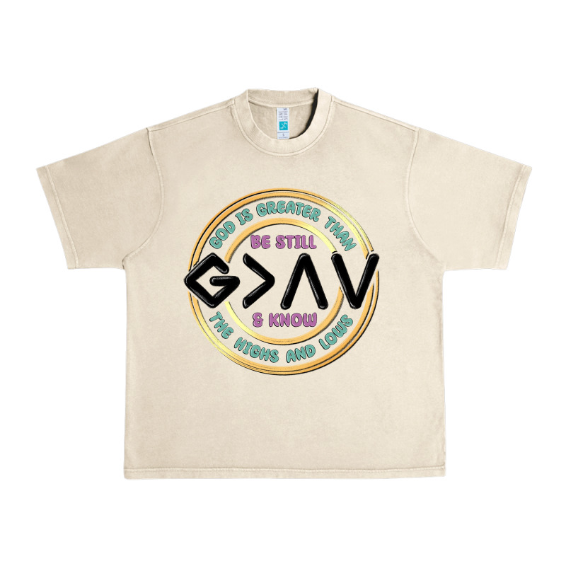 Be Still And Know Urban Heavy Tee by MaliasSmallBusiness | Teevron