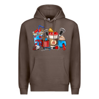 Coffee Lacrosse coffee cups Premium Hoodie - HowdyJamesFarm