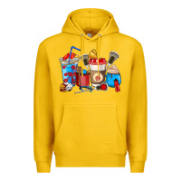 Lemon Lacrosse coffee cups Premium Hoodie - HowdyJamesFarm