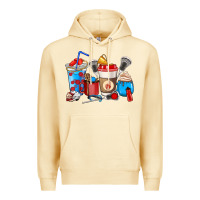 Pina Colada Lacrosse coffee cups Premium Hoodie - HowdyJamesFarm