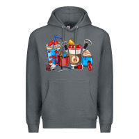 Rock Lacrosse coffee cups Premium Hoodie - HowdyJamesFarm