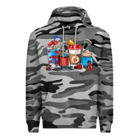 Slate Camo Lacrosse coffee cups Premium Hoodie - HowdyJamesFarm