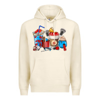 Tofu Lacrosse coffee cups Premium Hoodie - HowdyJamesFarm