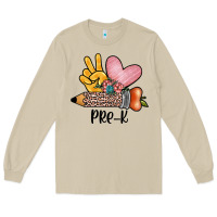 Mushroom peace love pre k Long Sleeve Tee - JahusDesignShop
