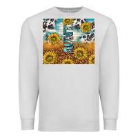 Dove Grey aunt sunflower leopard glitter Premium Sweatshirt - TumblerDesignByShophia