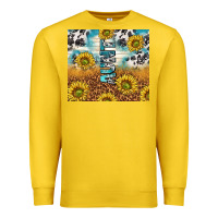 Lemon aunt sunflower leopard glitter Premium Sweatshirt - TumblerDesignByShophia