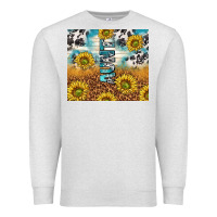 Oatmeal Heather aunt sunflower leopard glitter Premium Sweatshirt - TumblerDesignByShophia