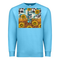 Ocean Blue aunt sunflower leopard glitter Premium Sweatshirt - TumblerDesignByShophia