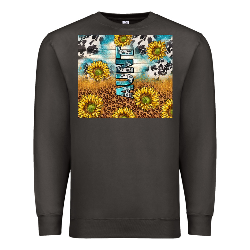 Aunt Sunflower Leopard Glitter Premium Sweatshirt by TumblerDesignByShophia | Teevron