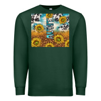 Sports Green aunt sunflower leopard glitter Premium Sweatshirt - TumblerDesignByShophia