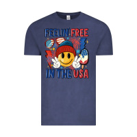 Vintage Denim feelin free in the usa Vintage Tee - MaliasSmallBusiness