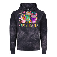 Cloud Black Happy Easter coffee cups with Bunny Vintage Hoodie - NancyCooperArtShop