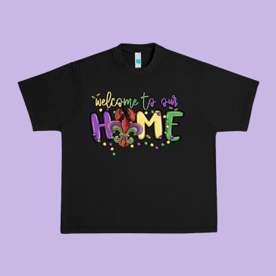 Welcome To Our Home Urban Heavy Tee Designed By Maliassmallbusiness