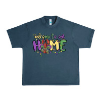 Midnight Navy welcome to our home Urban Heavy Tee - MaliasSmallBusiness