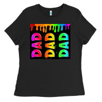 Black lgbt dad tumbler Ladies Tee - HRA Design Shop