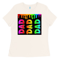Lgbt Dad Tumbler Ladies Tee | Teevron
