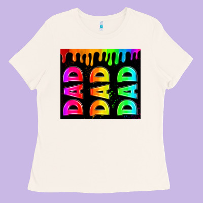 Lgbt Dad Tumbler Ladies Tee Designed By Hra Design Shop