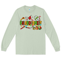 Matcha christmas phlebotomist Long Sleeve Tee - MaliasSmallBusiness