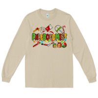 Mushroom christmas phlebotomist Long Sleeve Tee - MaliasSmallBusiness