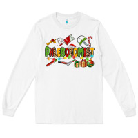 White christmas phlebotomist Long Sleeve Tee - MaliasSmallBusiness