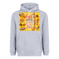 Heather Grey pumpkin pie and family Heavyweight Hoodie - TumblerDesignByShophia