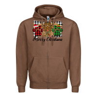 Chestnut Merry Christmas Paws Zipper Hoodie - Bettercallsaul