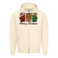 Sandshell Merry Christmas Paws Zipper Hoodie - Bettercallsaul