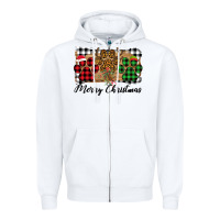 White Merry Christmas Paws Zipper Hoodie - Bettercallsaul