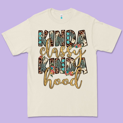Kinda Classy Kinda Hood Premium Tee Designed By Jahusdesignshop